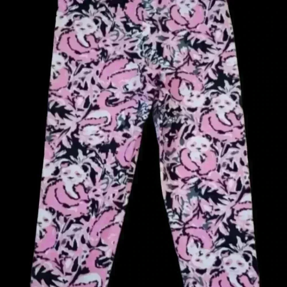 NWT Lilly Pulitzer Hangin with my Boo Luxletic Leggings Size Large Girls - Picture 5 of 13